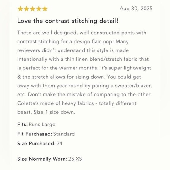 NWT Size 24W - The Colette Crop Wide-Leg Pants by Maeve: Contrast-Stitch Edition - Picture 10 of 16